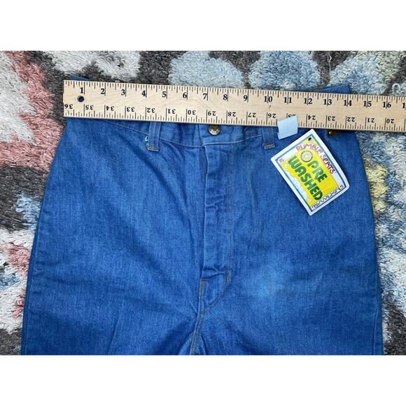 VINTAGE 70's Jeans Rumble Seats By Wilkins Pants 28" Waist NEW WITH TAGS & FLAWS - Picture 9 of 16